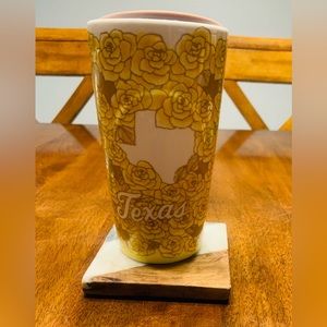Starbucks 12oz Texas glass tumbler.